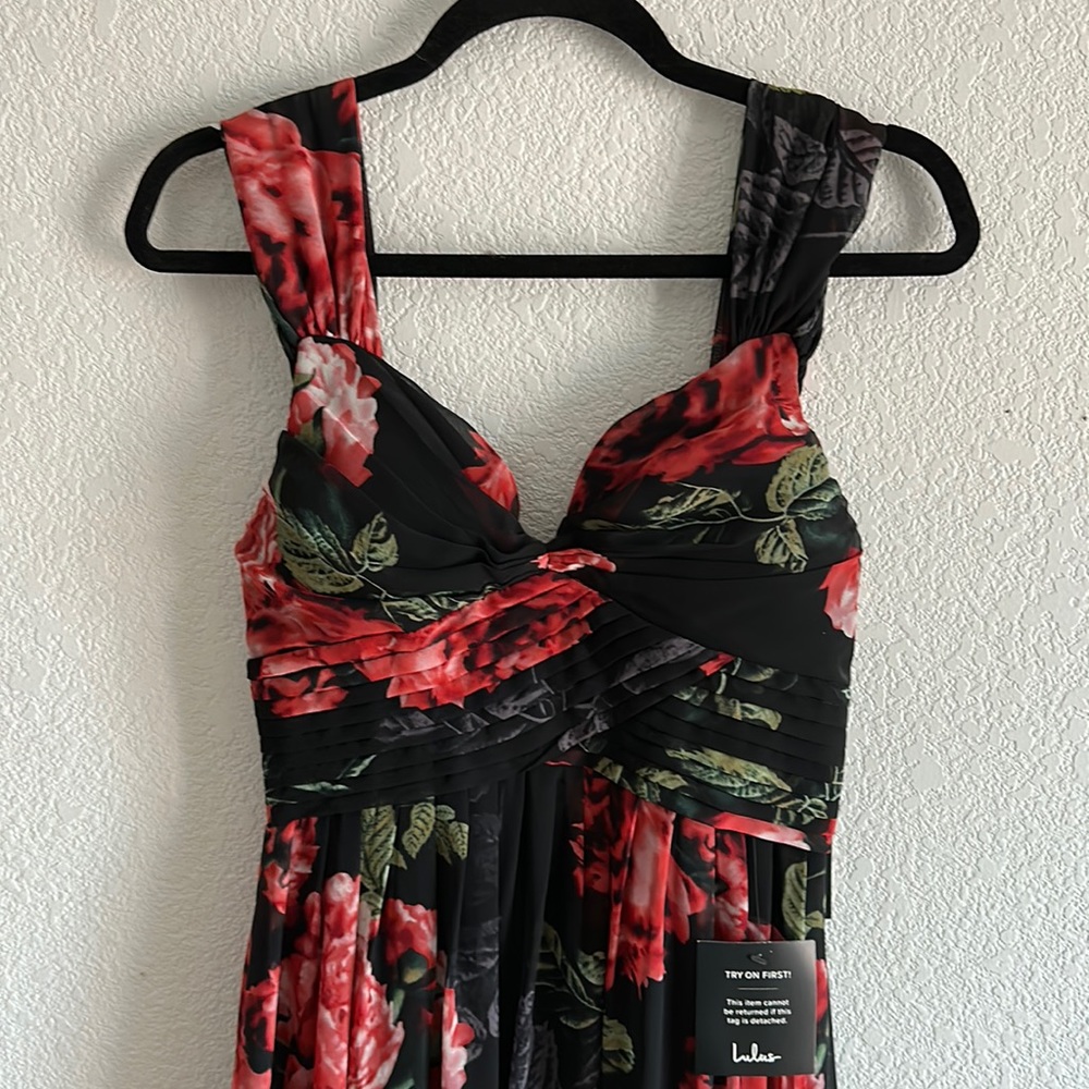 Lulu’s Floral Floor length dress